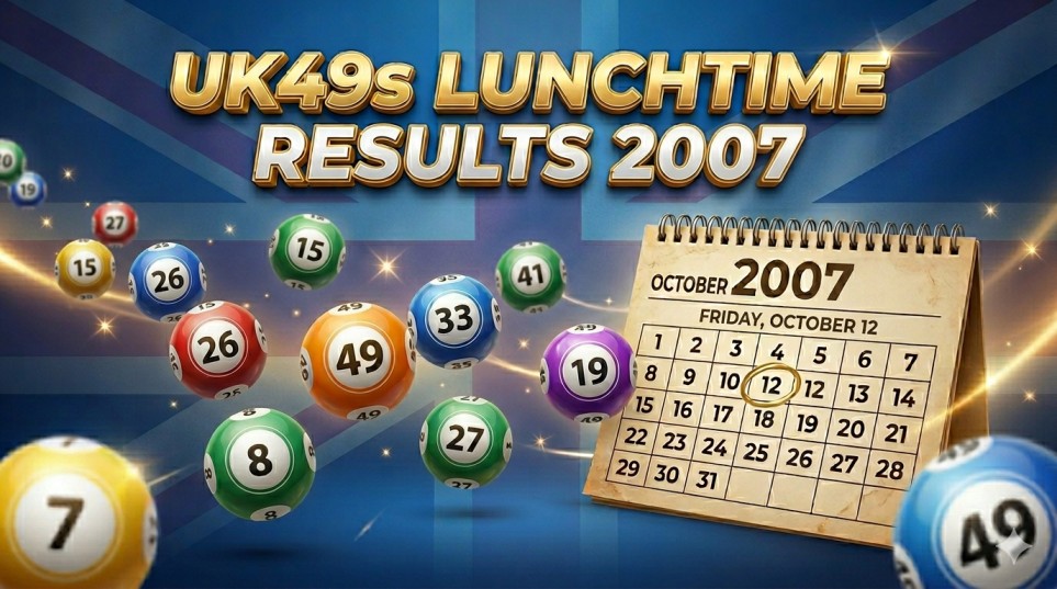 Lunchtime Results for Year 2007