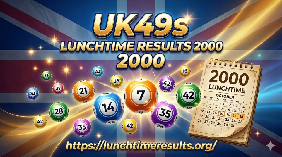 UK49s Lunchtime Results for Year 2000