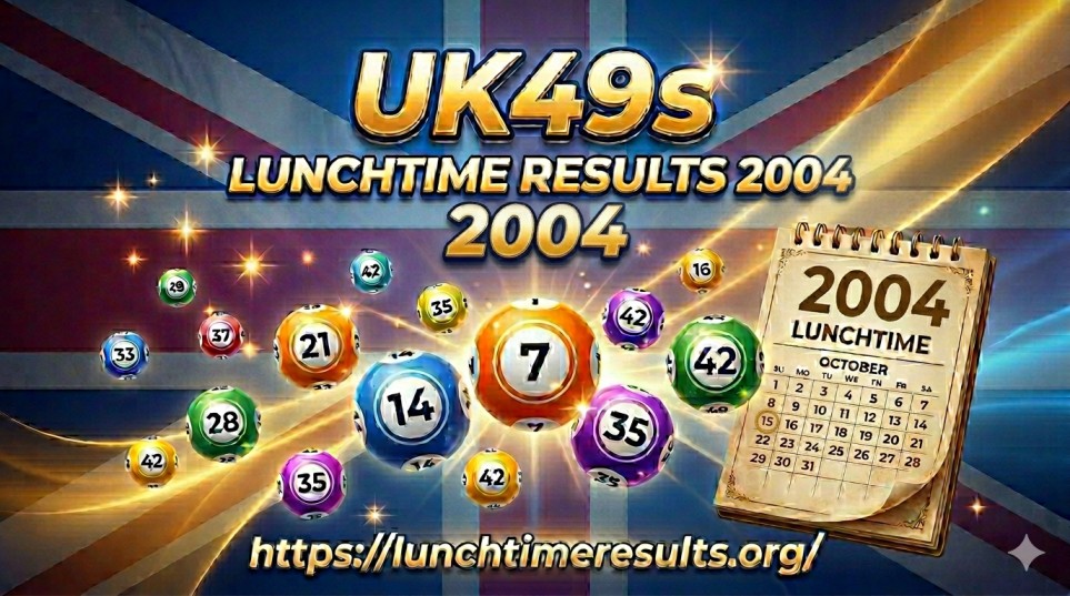 UK49s Lunchtime Results for Year 2004